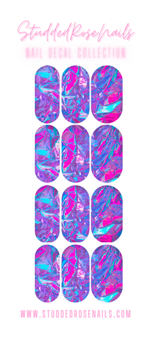 Aluminum Barbie Foil | Water Decals