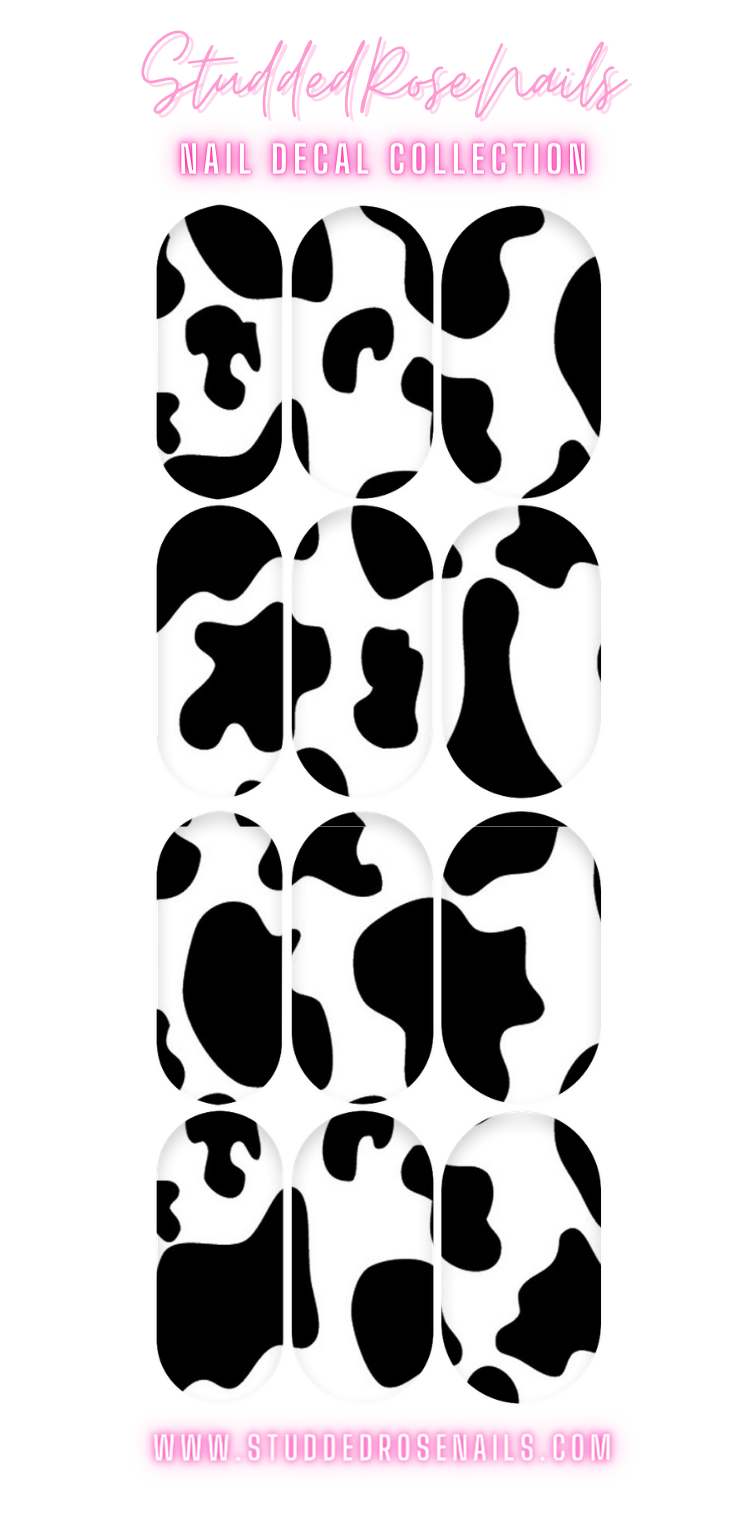 Cow Print | Water Decals