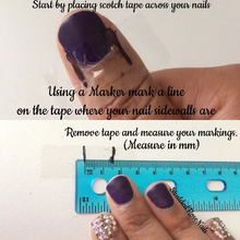 Load image into Gallery viewer, AB Swarovski Accent Nails-XL