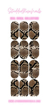 Load image into Gallery viewer, Snake Print-BLACK/BROWN | Water Decals